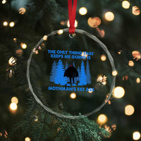 Funny Mothman Fat Ass Crystal Glass Ornament Vintage Cryptid Funny Moth Man Meme TS10