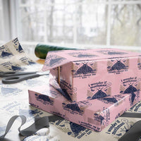 Funny Mothman Wrapping Paper Roll I Wonder If Mothman Thinks About Me Too Cryptid Weirdcore