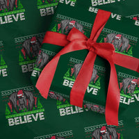 Funny Mothman Santa Wrapping Paper Roll Believe Merry Mothmas