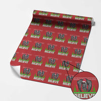 Funny Mothman Santa Wrapping Paper Roll Believe Merry Mothmas