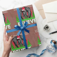 Funny Mothman Santa Wrapping Paper Roll Believe Merry Mothmas