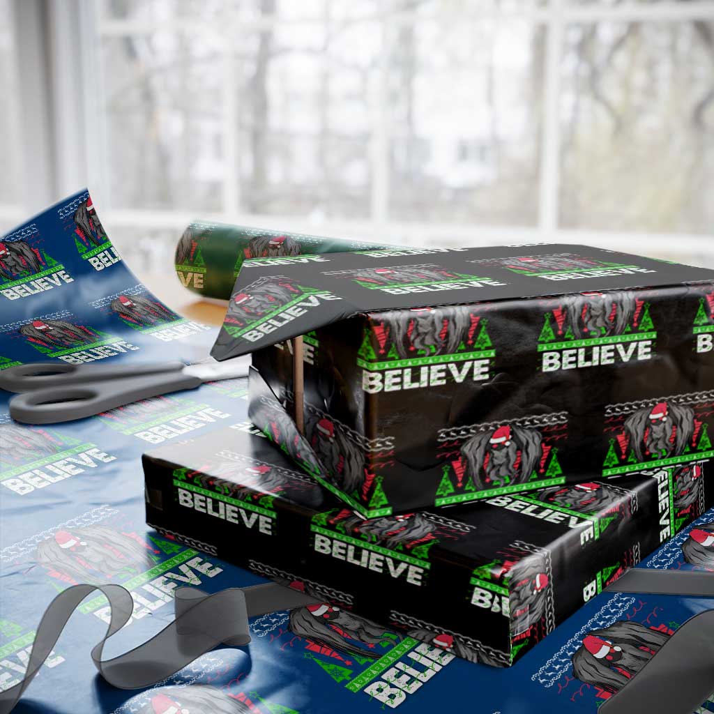 Funny Mothman Santa Wrapping Paper Roll Believe Merry Mothmas