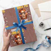 Funny My Guinea Pig Ate My Homework Wrapping Paper Roll Gift For Rodent Lovers - Wonder Print Shop