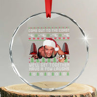 Funny Nakatomi Plaza Christmas Crystal Glass Ornament Come Out To The Coast John Xmas 80's Die Movie - Wonder Print Shop