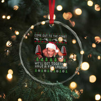 Funny Nakatomi Plaza Christmas Crystal Glass Ornament Come Out To The Coast John Xmas 80's Die Movie - Wonder Print Shop