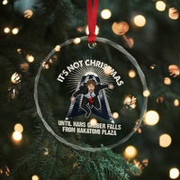 Funny Nakatomi Plaza Crystal Glass Ornament It's Not Xmas Until Hans Gruber Falls From Nakatomi Plaza TS11