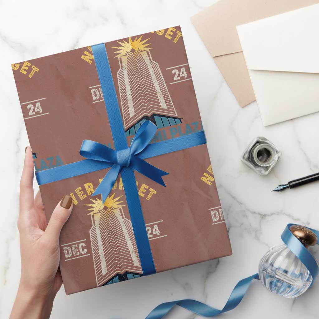 Funny Nakatomi Plaza Wrapping Paper Roll Never Forget December 24 Xmas Eve 1988