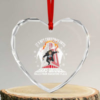 Funny Nakatomi Plaza Heart Crystal Glass Ornament It's Not Xmas Until Hans Gruber Falls From Nakatomi Plaza Explode - Wonder Print Shop