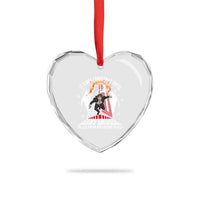 Funny Nakatomi Plaza Heart Crystal Glass Ornament It's Not Xmas Until Hans Gruber Falls From Nakatomi Plaza Explode - Wonder Print Shop