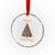 Funny Native American Eagle Feather Xmas Tree Crystal Glass Ornament - Wonder Print Shop