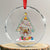 Funny Native American Xmas Tree Medicine Wheel Crystal Glass Ornament TS11