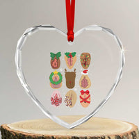 Funny Naughty Christmas Dirty Xmas Adult Humor Heart Crystal Glass Ornament - Wonder Print Shop