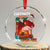 Funny Naughty Santa Crystal Glass Ornament Chestnuts Roasting On An Open Fire Dirty Food Pun Xmas Joke - Wonder Print Shop