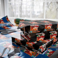Funny Naughty Santa Wrapping Paper Roll Chestnuts Roasting On An Open Fire Dirty Food Pun Xmas Joke