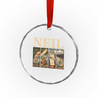 Funny Neil The Seal Crystal Glass Ornament Viral Ocean Animal Meme Graphic