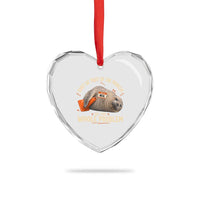 Funny Neil The Seal Heart Crystal Glass Ornament Don't Be Part Of Problem Be The Whole Problem