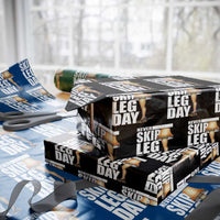 Funny Never Skip Leg Day Christmas Movie Wrapping Paper Roll Italian Leg Lamp - Wonder Print Shop