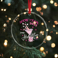 Funny New Year 2025 Same Hot Mess Crystal Glass Ornament New Year's Eve Party Coquette Champagne Glass TS11