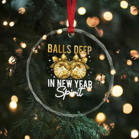 Funny New Year Disco Ball Crystal Glass Ornament Balls Deep In New Year Spirit - Wonder Print Shop
