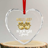 Funny New Year Disco Ball Heart Crystal Glass Ornament Balls Deep In New Year Spirit - Wonder Print Shop