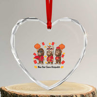 Funny New Year Same Assquatch Heart Crystal Glass Ornament Bigfoot Lover - Wonder Print Shop