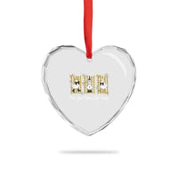 Funny New Year Same Silly Goose Heart Crystal Glass Ornament New Year Eve Goose Squad Faux Glitter - Wonder Print Shop