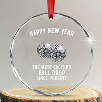 Funny New Years Eve Crystal Glass Ornament Ball Drop Rude Adult Humor - Wonder Print Shop