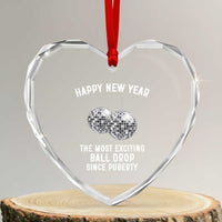 Funny New Years Eve Heart Crystal Glass Ornament Ball Drop Rude Adult Humor - Wonder Print Shop