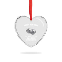 Funny New Years Eve Heart Crystal Glass Ornament Ball Drop Rude Adult Humor - Wonder Print Shop