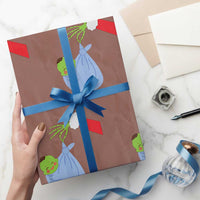 Funny NICU Labor Delivery Nurse Christmas Santa Green Baby Wrapping Paper Roll - Wonder Print Shop