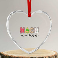 Funny NICU Labor Delivery Nurse Xmas Xmas Tree Heart Crystal Glass Ornament - Wonder Print Shop