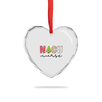 Funny NICU Labor Delivery Nurse Xmas Xmas Tree Heart Crystal Glass Ornament - Wonder Print Shop