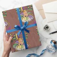 Funny NICU Nurse Mardi Gras Wrapping Paper Roll We Always Get The Baby King Cake