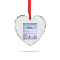 Funny Nihilist Penguin But Why Meme Heart Crystal Glass Ornament Existential Arctic Scene Icy Wilderness Quiet Thinkers