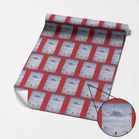 Funny Nihilist Penguin But Why Meme Wrapping Paper Roll Existential Arctic Scene Icy Wilderness Quiet Thinkers
