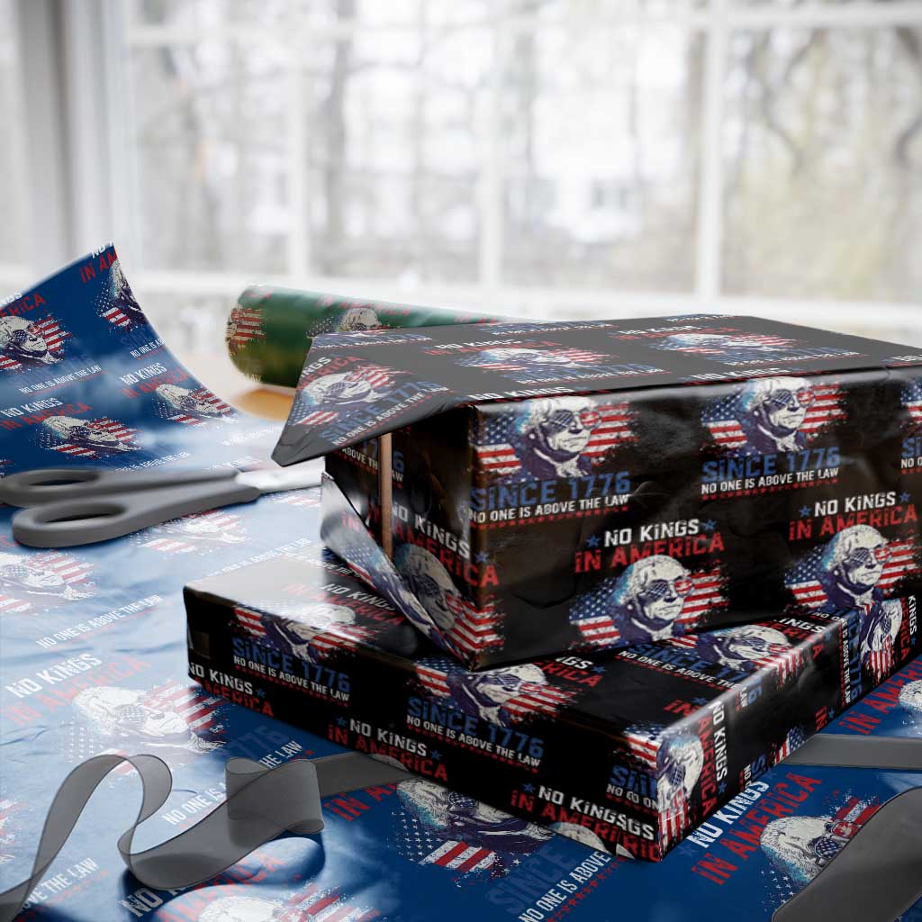 Funny No King In America Since 1776 No One Is Above The Law Wrapping Paper Roll George Washington - Wonder Print Shop