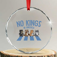 Funny No Kings Cute Forest Animals Crystal Glass Ornament Gift For Animal Lovers