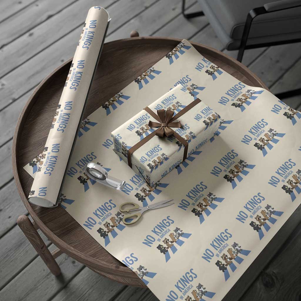 Funny No Kings Cute Forest Animals Wrapping Paper Roll Gift For Animal Lovers