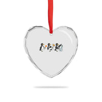 Funny No Kings MN Rebel Loon Heart Crystal Glass Ornament Minnesota State Pride