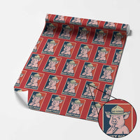 Funny No Kings Quiet Piggy Meme Wrapping Paper Roll Political Humor Gift - Wonder Print Shop