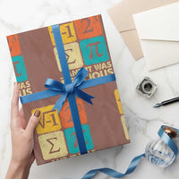 Funny Number Pi Wrapping Paper Roll I Ate Some Pie and It Was Delicious Funny PI Day Math Pun - Wonder Print Shop