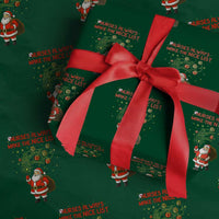 Funny Nurse Christmas Wrapping Paper Roll Nurses Always Make The Nice List - Wonder Print Shop