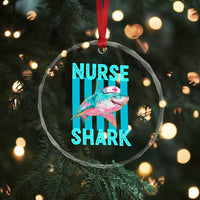 Funny Nurse Shark Crystal Glass Ornament Medical Worker Appreciation Gift