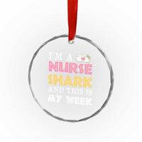 Funny Nurse Shark Gift Crystal Glass Ornament This Is My Week