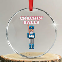 Funny Nutcracker Baseball Crystal Glass Ornament Crackin' Balls Baseball Players TS11