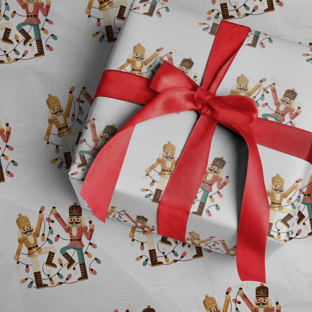 Funny Nutcracker Christmas Wrapping Paper Roll Let Us Get Crackin - Wonder Print Shop