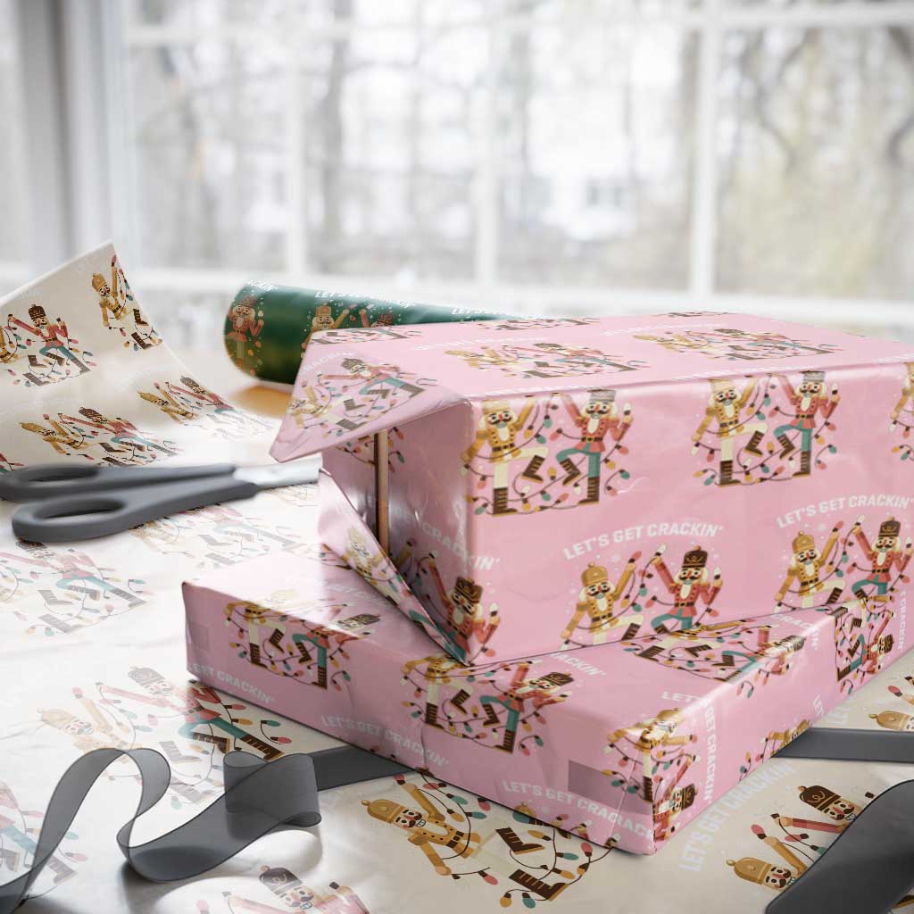 Funny Nutcracker Christmas Wrapping Paper Roll Let Us Get Crackin - Wonder Print Shop