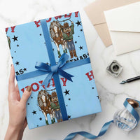 Funny Nutcracker Cowboy Howdy Christmas Wrapping Paper Roll Western Holiday Gift - Wonder Print Shop