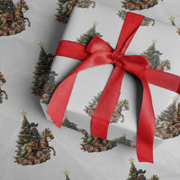 Funny Nutcracker Riding Horse Wrapping Paper Roll Western Life Christmas Gift - Wonder Print Shop