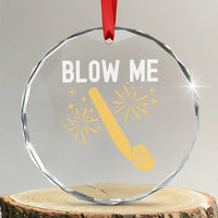 Funny Offensive Blow Me Crystal Glass Ornament Adult Humor Party Celebration - Wonder Print Shop